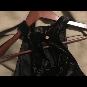 Crushed velvet dress